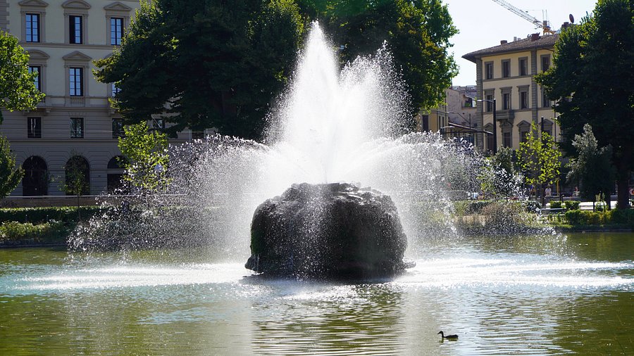 Fontana dei Cigni area Fortezza da Basso